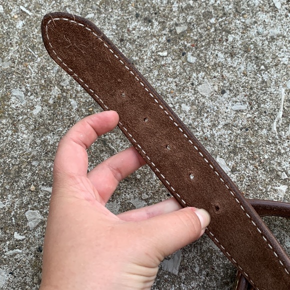 Triple K Vintage Tooled Leather Western Rodeo Outlaw Hidden Zipper Money Belt - Picture 10 of 12